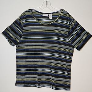 Jaclyn Smith Women's Striped Pullover Top, Sz XL